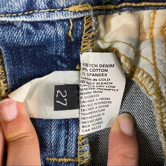 Hudson Jeans Denim Blue Pencil Skirt Front Split - Picture 9 of 12